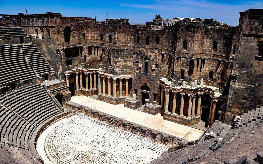 The Roman theater at Bosra
