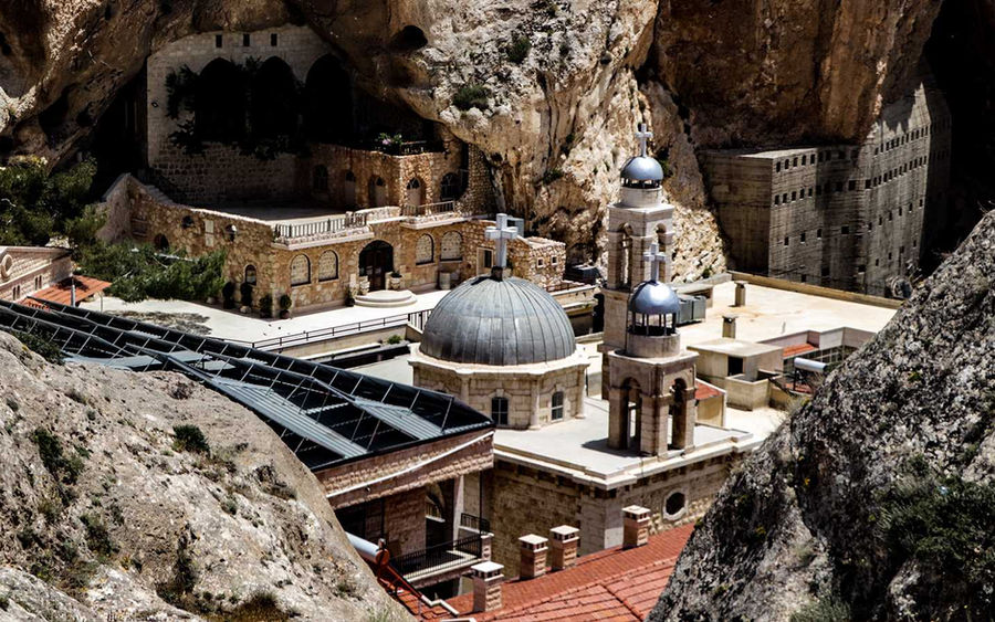 The cliffside village of Maaloula