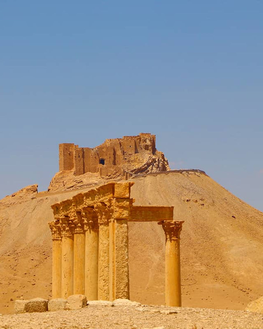 The ancient ruins of Palmyra
